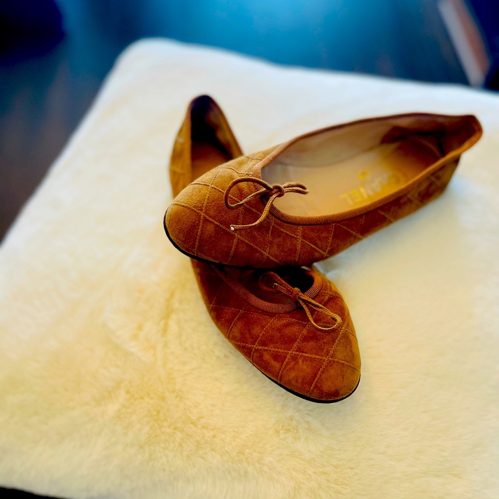 Chanel flats , color light brown size 36.5
